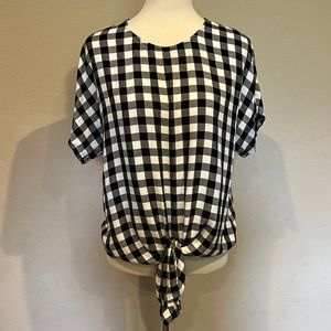MADEWELL Tie Front Top - Size M
